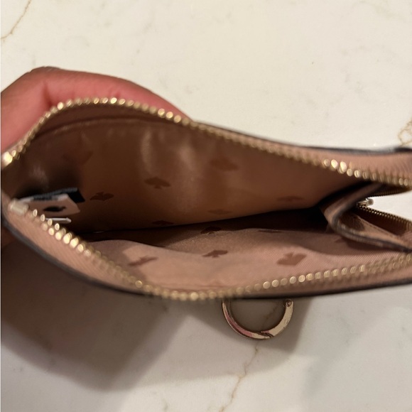 Beige Kate Spade Key Chain Card Holder - Picture 3 of 3